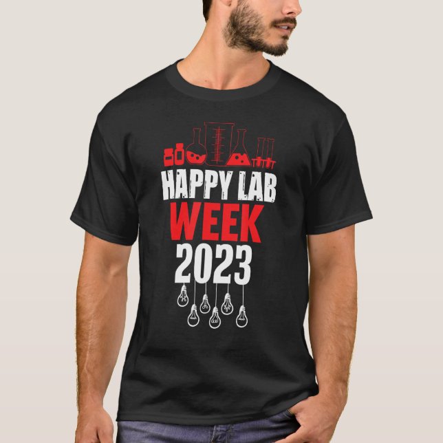 Medical Laboratory Technician Lab Week 2023 Techno T-Shirt (Front)