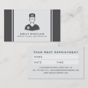 Medical Logo, Dentist Appointment Business Card