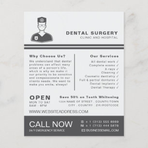Medical Logo, Dentistry, Dentist Advertising Flyer
