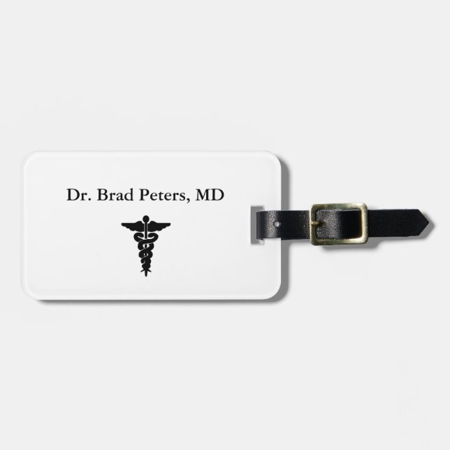 Medical  luggage tag (Front Horizontal)
