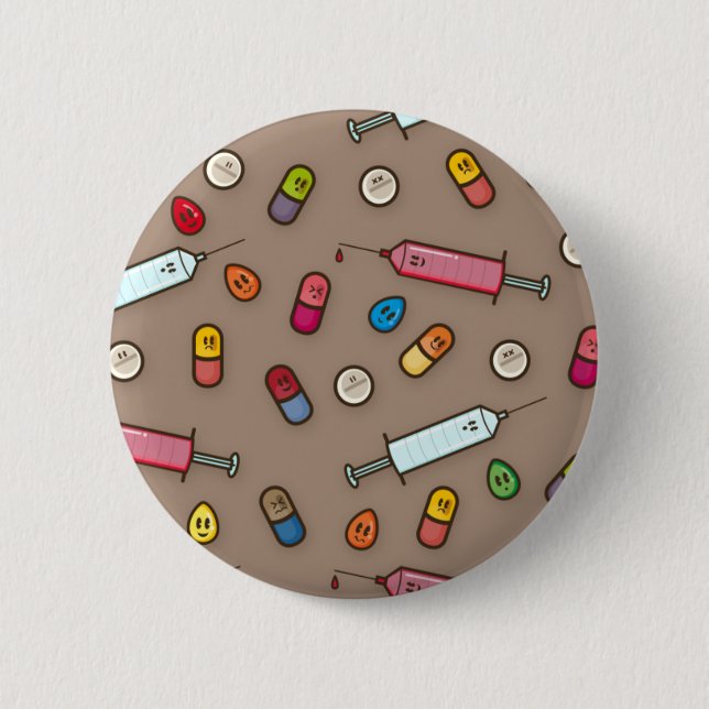 medical madness Buttom 6 Cm Round Badge (Front)