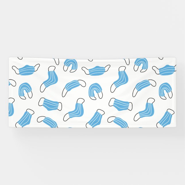Medical mask pattern banner (Horizontal)