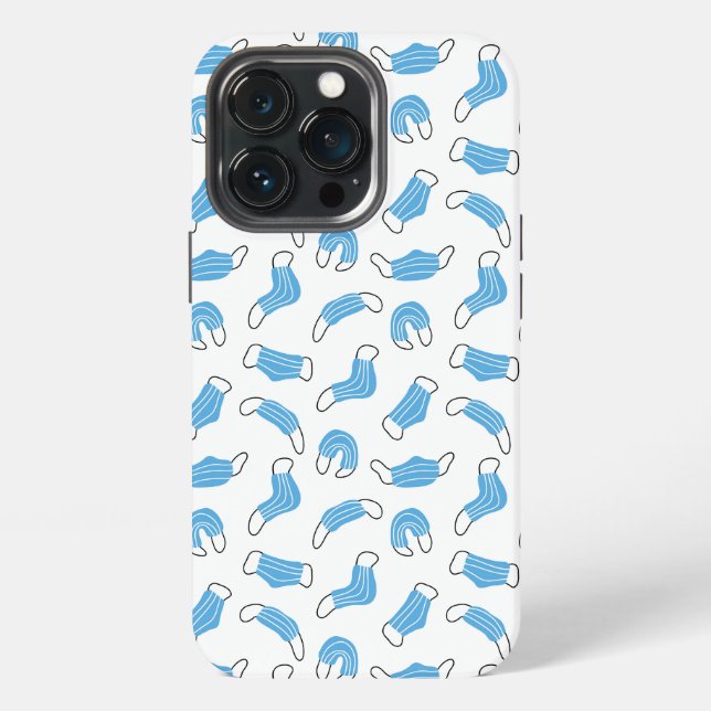 Medical mask pattern iPhone case (Back)