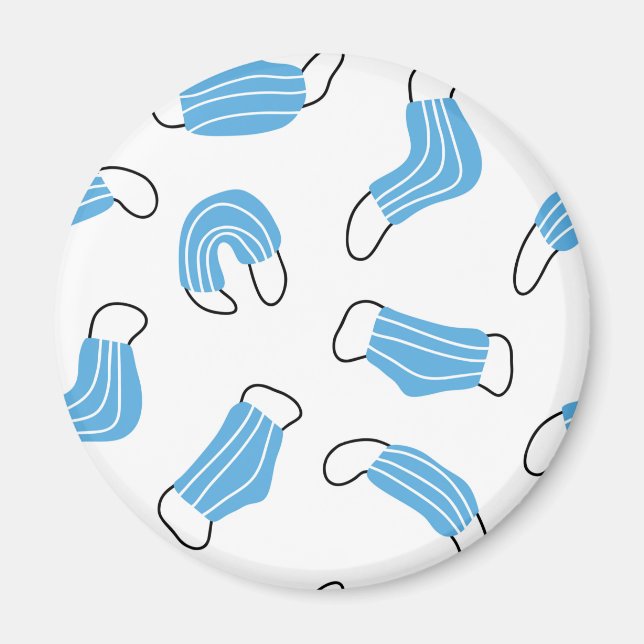 Medical mask pattern magnet (Front)