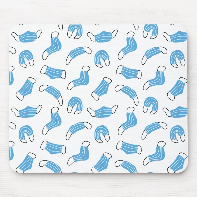 Medical mask pattern mouse mat (Front)