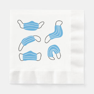 Medical mask pattern napkin