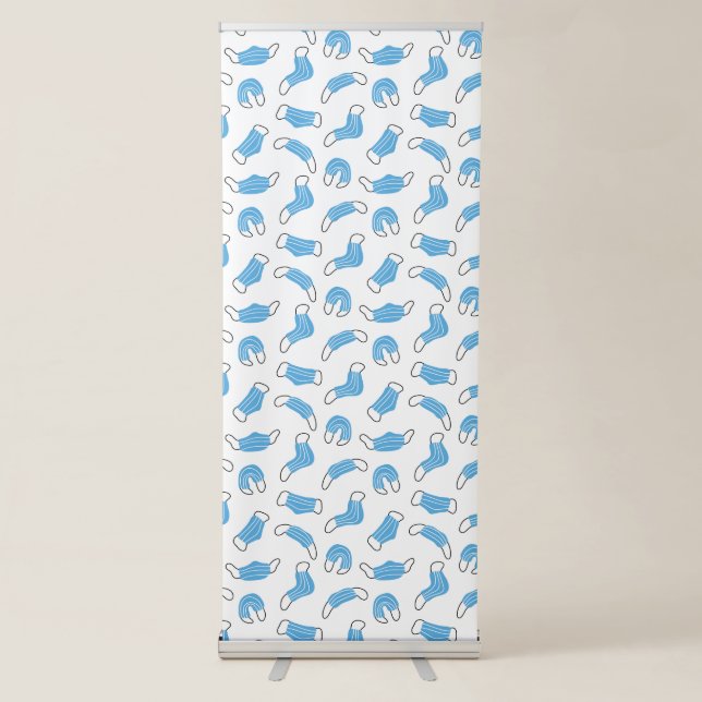 Medical mask pattern retractable banner (Front)