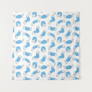 Medical mask pattern tapestry