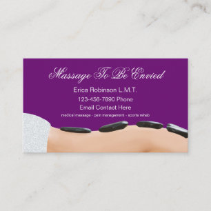 Medical Massage Classy Business Card
