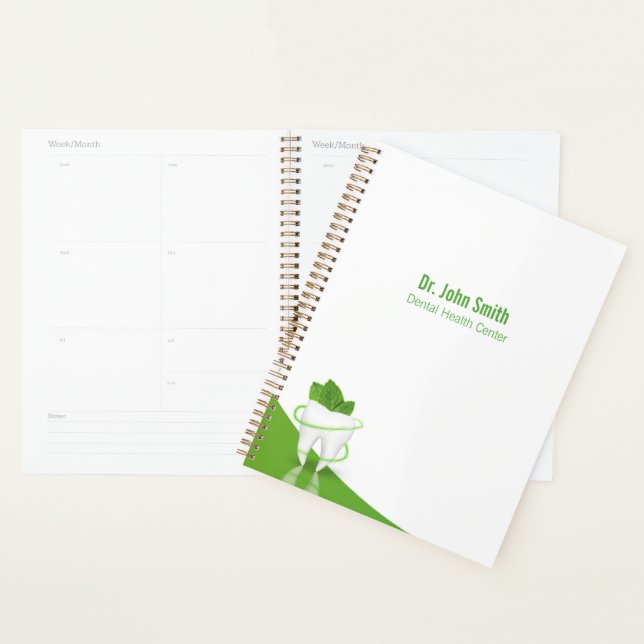 Medical Mint Leaf Tooth Medical Dental Planner (Display)