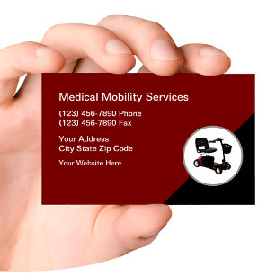 Medical Mobility Scooters Business Card Template