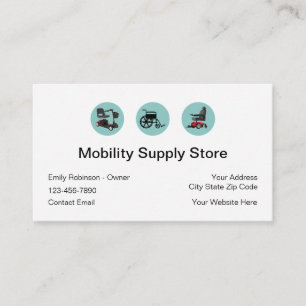 Medical Mobility Supplies Business Card