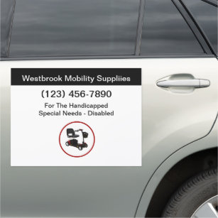 Medical Mobility Supplies Mobile Car Magnets