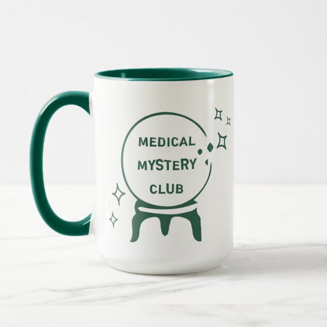 "Medical Mystery" Chronic Illness Humor Quote Mug (Left)