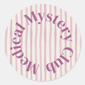 'Medical Mystery Club' Cute Health Humor Sticker