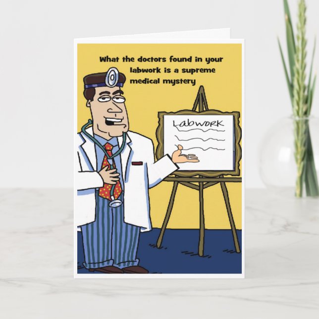 Medical mystery get well card (Front)
