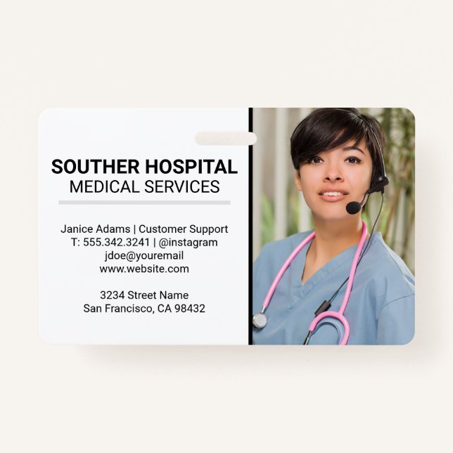Medical Nurse | Customer Service ID Badge (Front)