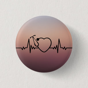 Medical Nurse Hospital Healthcare Stethoscope pin