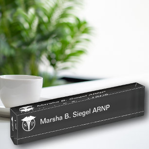 Medical Nurse Practitioner Classy Design Nameplate