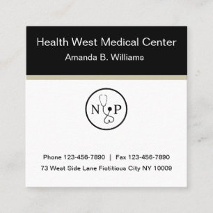 Medical Nurse Practitioner Square Business Card