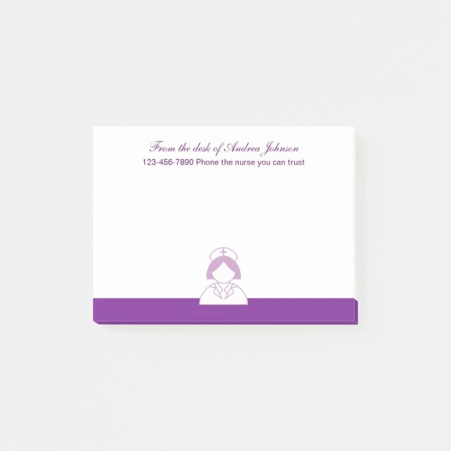 Medical Nurse Theme Post-it Notes (Front)