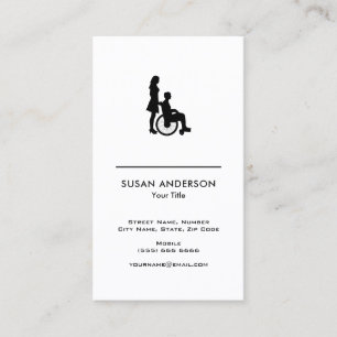 Medical Nurse Wheelchair  Business Card