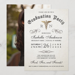 Medical Nursing School Graduation Invitations