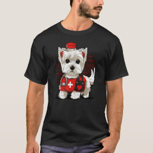 Medical Nursing West Highland White Terrier on Nur T-Shirt