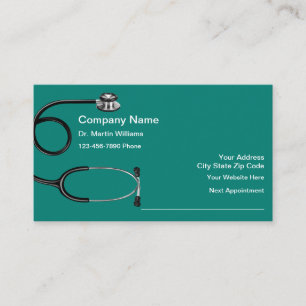 Medical Office Appointment Business Card