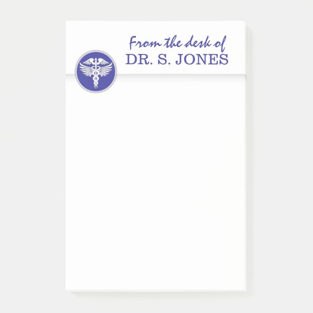 Medical office organiser | PERSONALIZE Post-it Notes (Front)