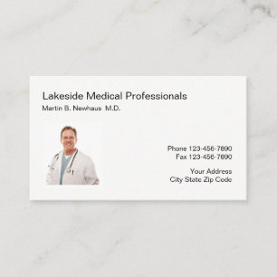 Medical Office Photo Business Business Card