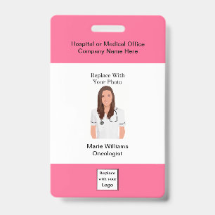 Medical Oncology Staff Photo ID Badges
