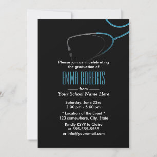 Medical or Nursing School Graduation Invitation