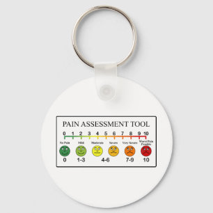 Medical Pain Assessment Tool Chart Key Ring