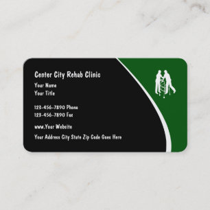 Medical Physical Therapists Rehab Business Cards