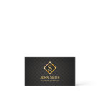 Medical Plastic Surgeon Monogram Modern Black Gold