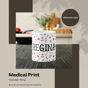 Medical Print Ceramic Mug