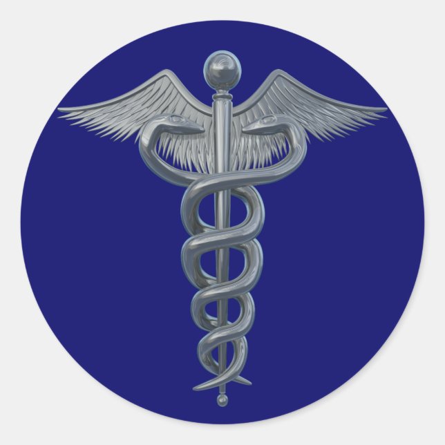 Medical Profession Symbol Classic Round Sticker (Front)