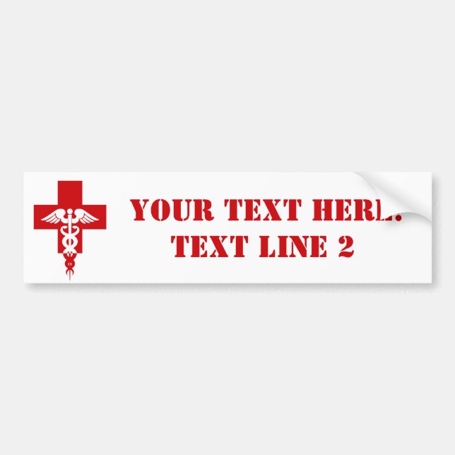 Medical Professional bumpersticker - customize Bumper Sticker (Front)