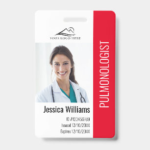 Medical Professional Custom Photo & Text ID Badge