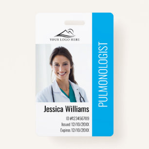 Medical Professional Custom Photo & Text ID ID Badge
