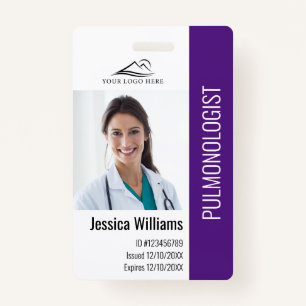 Medical Professional Custom Photo & Text ID ID Badge