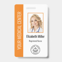 Medical Professional Custom Photo & Text Orange
