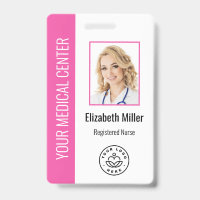 Medical Professional Custom Photo & Text Pink
