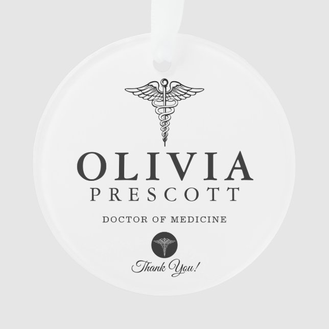 Medical Professional Graduation | Retirement Ornament (Front)