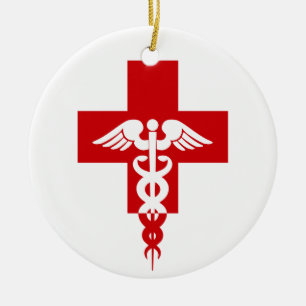 Medical Professional ornament, customise Ceramic Tree Decoration