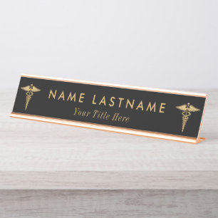 Medical Professional Personalised TGold Desk Name  Desk Name Plate