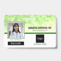 Medical Professional Photo and Logo Green