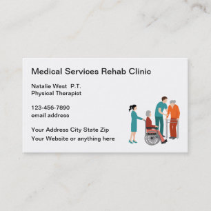 Medical Professional Physical Therapy Business Card