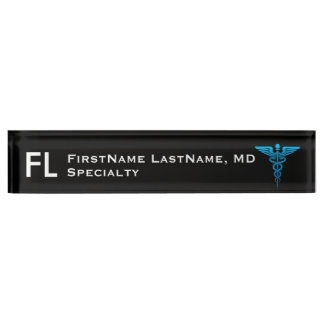 Medical Professional Title Nameplate
